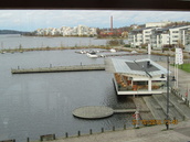 Maisema Sibeliustalon ikkunasta