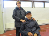 Pirkko ja Martti Kisakeskuksessas 28.9.2018