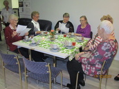 Syntymäpäiväsankareita Anja, Marjatta, Irma, Raili, Martta ja Irja
17.10.2019