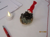 Pikkujoulun pöytäkoriste 20.11.2021