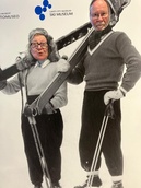 Lahja ja Mara hiihtoasuteissa