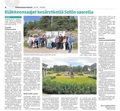 Seilin ja kultarannan matkakertomus Kirkkonummen Sanomissa